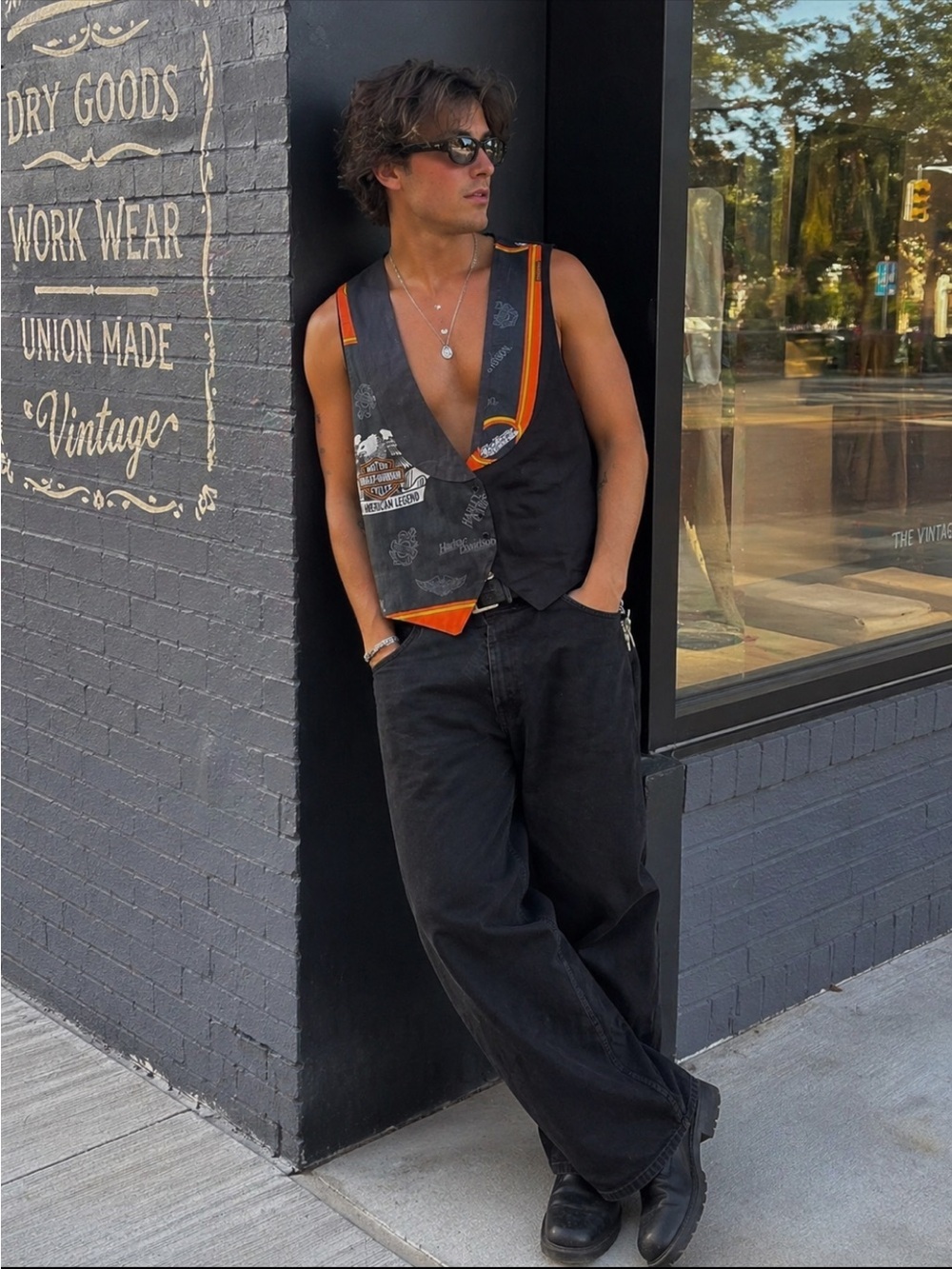 Harley Davidson Vintage Vest Handmade in USA
